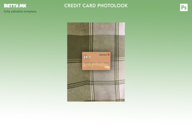 модерен стил Сирија Ал Барака банка виза дебитна картичка photolook пред шаблон